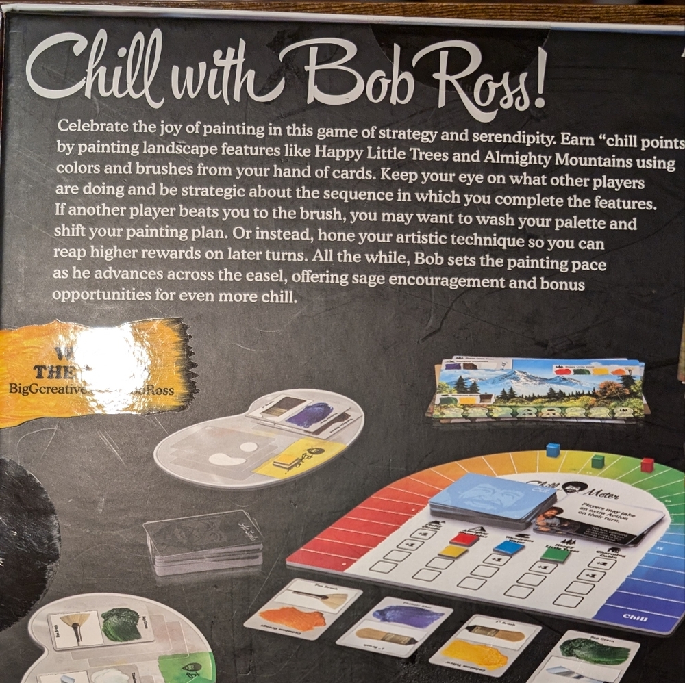 NWT Bob Ross The Art of Chill Board Game - Picture 4 of 5